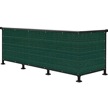WUZMING Recinzione Copertura per Balcone Copertura per Recinzione UV-Proof 85% Blocco Fori di Metallo Facile da Installare per Giardino Yard Wall, con Fascette Fermacavi