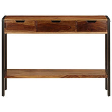 vidaXL Credenza con 3 Cassetti Tavolo Cassettiera Dispensa Vetrina Arredo Soggiorno Armadio Arredamento Legno Massello di Sheesham