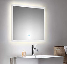 Mobile bagno Mars 800 SlimLine con specchio a LED bianco lucido