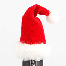Amosfun Coperchio per Bottiglia di Babbo Natale con Cappello Borsa per Bottiglia di Vino Regalo per FESTIVITÀ Natalizie centrotavola Decorazioni per la tavola Regali per Ornamento