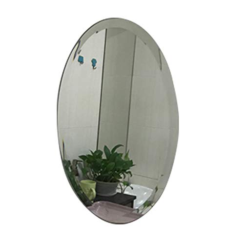Mirror Specchio Ovale smussato, Specchio d'Argento, Specchio da Terra, Specchio da Bagno, Specchio da Parete, Specchio da Trucco, Specchio da Trucco
