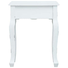 SKM Comodino Bianco 40x30x50,5 cm in Legno
