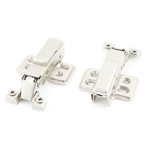 New Lon0167 2 pezzi In primo piano armadio efficacia affidabile armadietto porta completa sovrapposizione cerniera da 3,5' 'lunghezza tono argento(id:4dd 25 48 884)