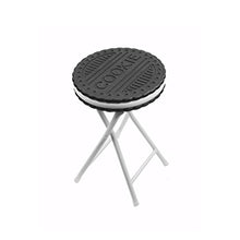 Balvi Sgabello Cookie Colore Nero/Bianco seggiolino Pieghevole a Forma di Cookie Altezza 50cm Metallo
