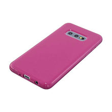 CrazyLemon Custodia per Samsung Galaxy S10e, simpatica custodia protettiva antiurto silicone tinta unita trasparente Cover gelatina morbida in silicone sottile - Rosa Rossa