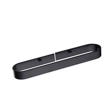 Autoadesiva Portasciugamani Porta Salviette Senza Chiodi, Nero Opaco, per il Bagno e la Cucina, 32.5cm / 12.8"