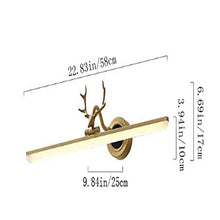 NBZLY Armadietto per specchiera Antler, Artigianato Squisito, Luce Uniforme, Adatto per Il Tuo Bagno, Armadietto per specchi, Mobile da toeletta, Auto, Veranda, Corridoio, Corridoio