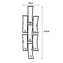 Portabottiglie | Mensola a Muro Metallo Ferro soffitto cremagliera | Portabottiglie per Vino | Portabottiglie da Vino e Porta Bicchieri da Appendere Porta Bicchieri da Vino per espositori da