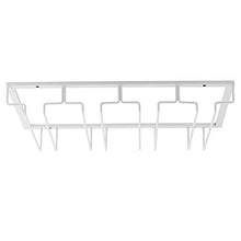 Portabicchieri appeso porta bicchiere da vino, decorazione organizzatore per mensola in ferro, decorativo pratico resistente(4 Slot)