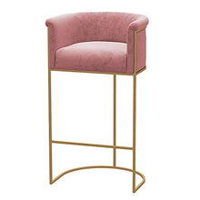 Sgabello bar, sgabello alto schienale, poltrona lounge balcone casa, con schienale e poggiapiedi, cuscino in spugna, seduta comoda/D / 75 centimetri