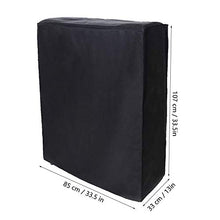 Caredy Fodera per Mobile, copriletto Pieghevole Portatile Nero Fodera Protettiva Antipolvere per mobili Copridivano Coprivande per Esterni per Uso Esterno(85 * 33 * 107 Centimetri)