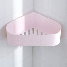 Zixin Bagno a Muro Montaggio a treppiede Bagno Scaffale per Il Bagno Punzonatura a Parete Angolo Plastica Plastica Rack di accumulo di plastica Toilet Bathroom Triangle Rack