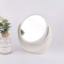 Specchi da Tavolo Antideflagrante -GDingQ Trucco Specchi rotondo, Bianco creatività dello Specchi di bellezza a 360 ° di rotazione Specchi del bagno di moda su due lati Specchi a figura intera Specchi