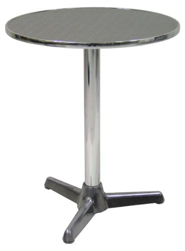Savino Fiorenzo Tavolo tavolino con piede centrale per Bar Bistrot in Alluminio tondo da 60 cm Interno e Esterno