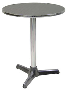 Savino Fiorenzo Tavolo tavolino con piede centrale per Bar Bistrot in Alluminio tondo da 60 cm Interno e Esterno