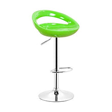 Sgabello da bar set di 2?regolabili in plastica ABS verde, altezza regolabili su Manico 84?–?104?cm