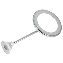 BLLBOO Specchio per Il Trucco - Specchio per Trucco a Collo di Cigno Flessibile con ingrandimento 10X Specchio a LED con Supporto per aspirazione a Luce LED per Bagno di casa