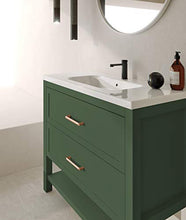 Randalsa Mobili Olive | Matt English Green | Manico in Oro Rosa | 80 X 88,5 X 45 cm + lavabo in Ceramica