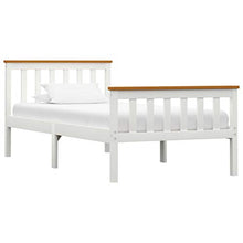 SKM Giroletto con 2 Cassetti Bianco in Massello di Pino 100x200 cm (27.9kg) Bianco-0433