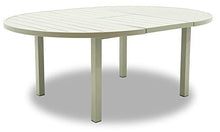giordano shop Set Tavolo Allungabile e 4 Sedie da Giardino in Alluminio Ermes Bianco