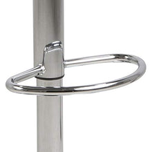 AC Design Furniture Sgabello in finta pelle, con poggiapiedi, 2 pezzi, Bianco, finta pelle