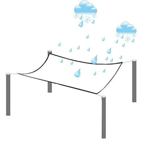 GDMING Impermeabile Telone Occhiellato, Trasparente Telo Copertura, Antipioggia Antipolline (400gsm) PVC Fogli di Plastica per All'aperto Pannello delle Partizioni, Personalizzabile