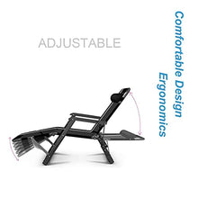 YYhkeby Pieghevole Sunloungers Sedie a Sdraio Zero Gravity Reclinabile Patio Sedie con Cuscino Imbottito |Sedie da Prato reclinabile Jialele