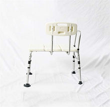 TANGIST Vasca da Bagno e Doccia Comfort Sgabello da Bagno in Lega di Alluminio Regolabile Anziano/handicappato/Sgabello da Bagno Incinta Sedia Antiscivolo Max.180 kg (Bianco) Prevenire Lo Scivolam