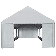 Festnight- Tendone per Feste in PE 4x8 m Grigio