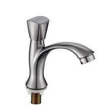 HEIFEN Lavabo monocomando per lavabo Freddo in Acciaio Inossidabile, lavabo, lavabo da appoggio
