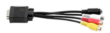 SaySure - Female Converter Cable VGA to Video TV out S-Video AV Adapter