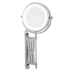Mirror Specchio Bagno, Specchio WC, Specchio LED, Specchio cosmetico, Specchio telescopico, Specchio cosmetico bifacciale ad Alta Definizione, Specchio a Parete