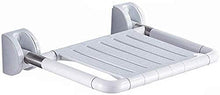MIEMIE Sedile Pieghevole per Bagno, Sgabello per Doccia, Sgabello a Muro, Sgabello a Muro per Doccia, Sedile Antiscivolo per Uomo Anziano (Colore: Bianco)
