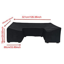 YINAIER Set Divano da Giardino, Giardino Esterno Patio Soggiorno Multifunzione Impermeabile Protezione per mobili Divano casa Copertura Pieghevole Cortile in Tessuto Oxford Solido