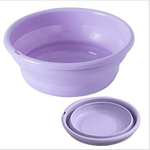 1PC Outdoor Pieghevole Lavabo Pieghevole Benna Contenitore Portatile Bacino Pieghevole in plastica lavabo Accessori per Il Bagno, S Viola
