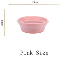 Fangfang Strumenti Portatile Pieghevole Benna Pieghevole Bacino turistico Camping Lavabo Auto Pieghevole Lavabo della Famiglia Benna Pulizia (Color : Pink Small)
