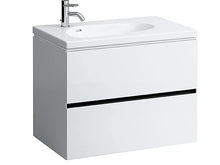 Laufen Palomba Mobiletto Vanity per lavabo 814804, Senza Base, 2 cassetti, 575x785x495, colorazione: Neve (Bianco Opaco) - H4072021802201