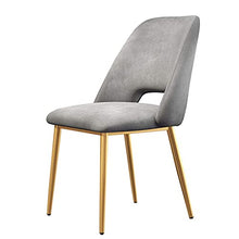 zvcv Sedie da scrivania Sedia in Metallo Sedie da Pranzo in Velluto per Ospiti, sedie Mid-Century contemporanee con Dettagli Laterali, Gambe Nere e Dorate