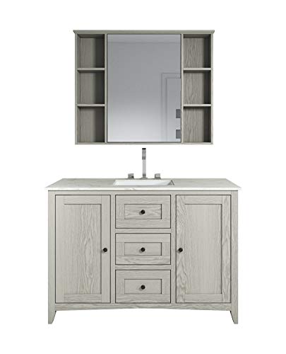 Badplaats B.V. Mobili da Bagno Makalu 120 cm Marrone- Armadio mobiletto lavabo Mobili Armadietto