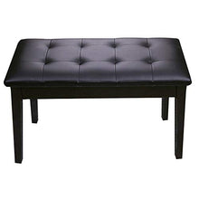 Sgabello per Pianoforte Piano Stool 2-Person Elettrico Piano Bench Bagagli sedie Tastiera Banco Cuscino PU con Bagagli Libreria (Colore : Nero, Dimensione : 75x34x50cm)