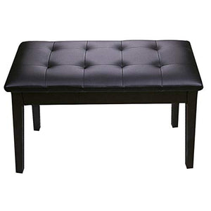 Sgabello per Pianoforte Piano Stool 2-Person Elettrico Piano Bench Bagagli sedie Tastiera Banco Cuscino PU con Bagagli Libreria (Colore : Nero, Dimensione : 75x34x50cm)