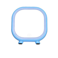 WM Specchio Il Trucco LED Creativo Bluetooth Audio Beauty Beauty Mirror Home Bedroom Dressing Light Mirror Sound mirror-10.24 (Color : Blue)