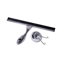 ShinyAmber Glass Wiper Detergente per vetri per vetri in Acciaio Inossidabile Maniglia per Raschietto Pulizia tergicristallo Lavavetri Doccia Specchio per Bagno (Silver, 25 * 17 * 4cm)