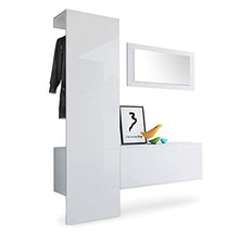 Domando Armadio Varese Set 4 in Bianco Opaco e Bianco Lucido