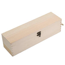 Caredy Scatola per Vino Rosso, Scatola per imballaggio in Legno per Bottiglia Singola Scatole per Regalo, Regalo per Amico, Cerimonia di Anniversario di Famiglia