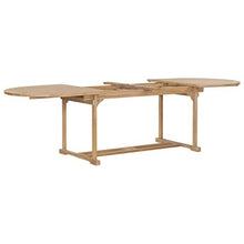 Festnight Tavolo da Giardino Allungabile, Tavolo da Esterno in Legno Teak Ovale (180-280) x100x75cm