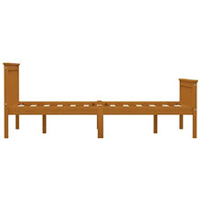 SKM Giroletto con 4 Cassetti Marrone Miele Legno di Pino 140x200 cm (44.7kg)