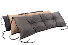 4myBaby GmbH, cuscino per panca per 2 persone, 120 x 40 x 13 – 16 cm, in diversi colori (grigio)
