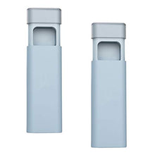 HEALLILY mini portapillole dispenser di medicinali 3 scomparti porta pillole portaoggetti scatola di subpackaging per viaggi giornalieri a casa 2 pz (blu)