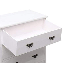SKM Cassettiera Bianca 60x30x75 cm in Legno
